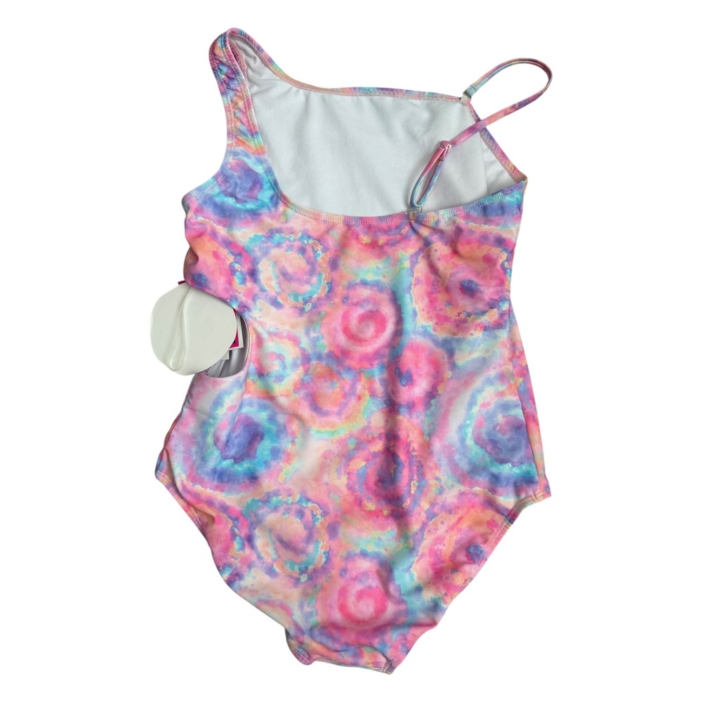 Andy & Evan Swim Girls One Piece Swimsuit Pink Swirl UPF 50+ L (12/14) NWT - Picture 3 of 7